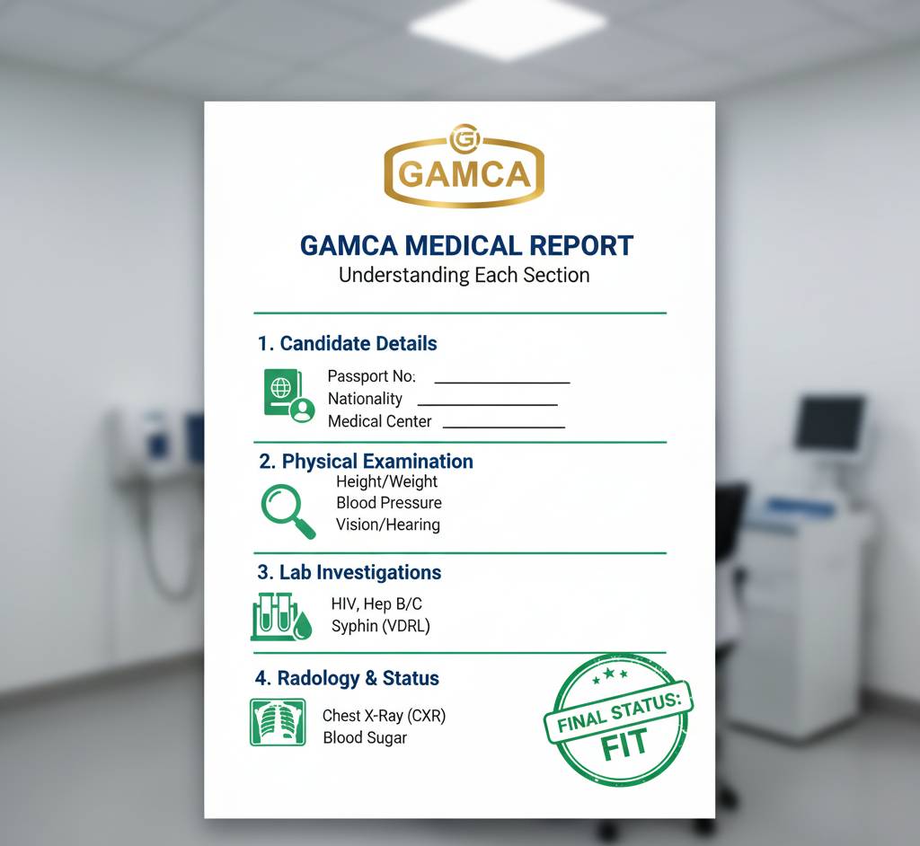 Understanding Your GAMCA Medical Report: What Each Section Means