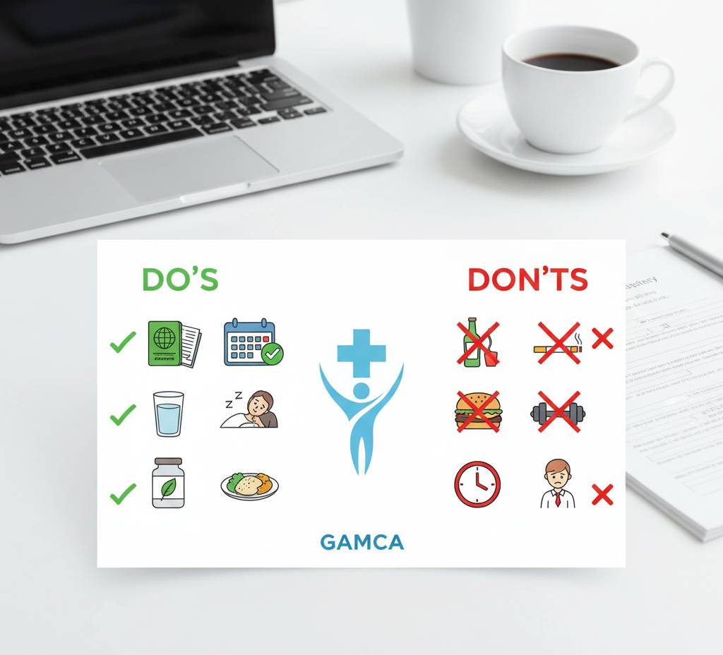 Do’s and Don’ts Before Your GAMCA Medical Appointment.