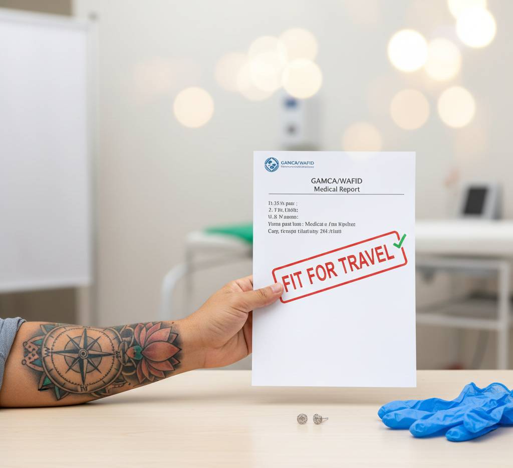 Do Tattoos and Piercings Affect Your GAMCA Fitness Status?