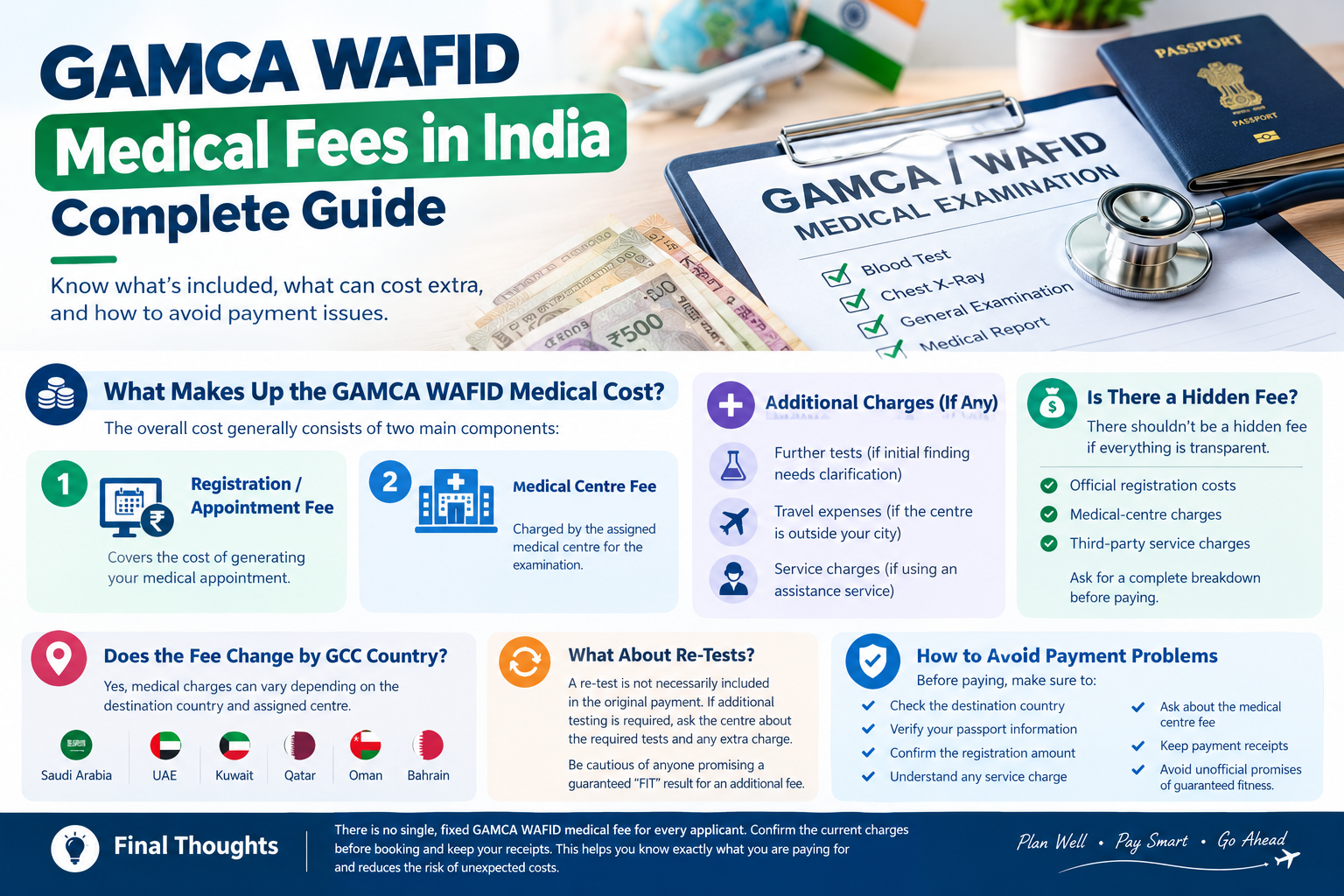 GAMCA/WAFID Medical Fees in India: Complete Guide