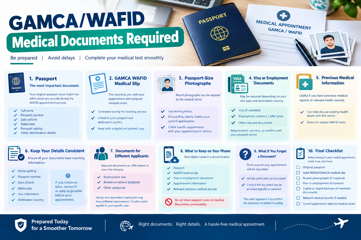 GAMCA/WAFID Medical Documents Required